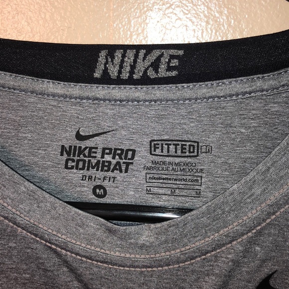 long sleeve grey athletic nike shirt - Picture 2 of 5